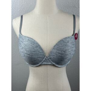SO Intimates American Baby Bra 38B Gray Adjustable Changeable Straps NWT